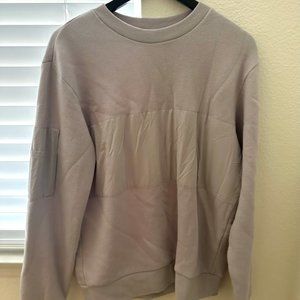 Alo Grey Stripe Sweatshirt